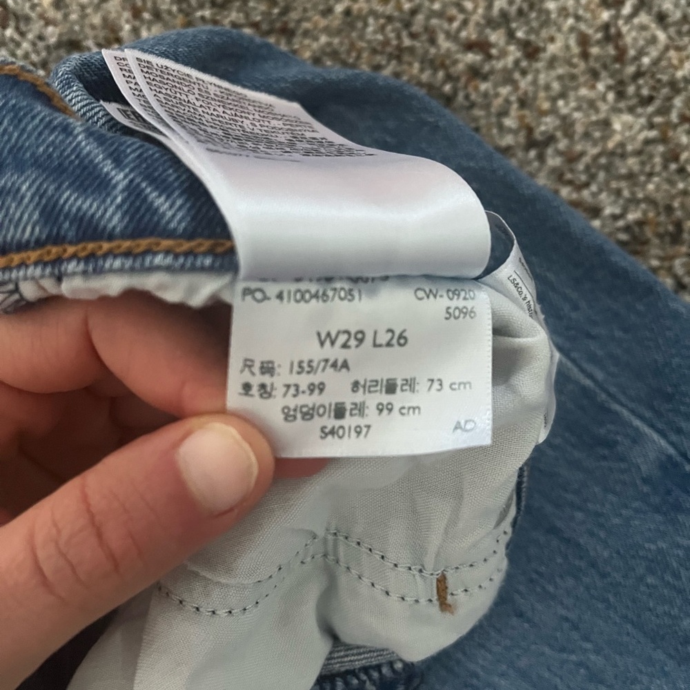 Levi’s Premium Wedgie Straight Jeans W29 L26 - Picture 3 of 5